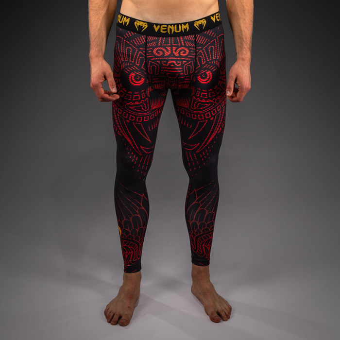 Дълъг клин - Venum Quetzal Fury Spats - Black/Fury Red/ Tangerine​